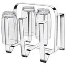Porta Copos Em Aço Inox Para 6 Copos Mak Inox. - MAK-INOX