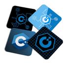 Porta copos Geek Dev Programador - Linguagem C++ - 4pçs