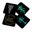 Porta copos Geek - O senhor dos anéis - c/4peças Porta copos Geek - O senhor dos anéis - c/4peças
