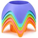 Porta-copos para bebidas Beach Sand Coasters, pacote com 5 unidades multicoloridas