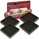 Porta-copos para móveis Yelanon, 4 peças, almofadas de borracha antiderrapantes de 10 cm