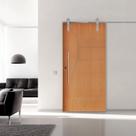 Porta Correr 12 Trilho Soft Aparente Puxador Tubo 60cm 120cm x 210cm Direito Belíssima Rodam Branco Porta Correr 12 Trilho Soft Aparente Puxador Tubo 60cm 120cm x 210cm Direito Belíssima Rodam Branco
