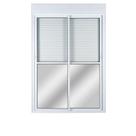 Porta Correr 2 Folhas Móveis Centra Topsul com Persiana Integrada Controle Remoto 220x200cm Esquadri