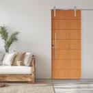 Porta Correr 2 Trilhos Soft Aparente Puxador Tubo 60cm 72x210cm Belíssima Rodam Abertura Direita
