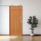 Porta Correr 9 Trilhos Soft Aparente Puxador Tubo 60cm 72x210cm Belíssima Rodam Abertura Esquerda