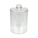Porta Cotonetes Algodão C/Tampa Organizador Multiuso 11cm