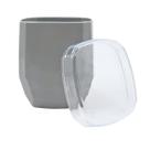 Porta cotonetes algodão Max Diamante Cinza