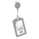 Porta Crachá Roller Clip Retrátil Protetor Flexível Vertical