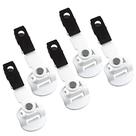 Porta-crachás Artisan Power B3000, clipe universal branco, pacote com 5