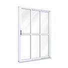 Porta de Aço de Correr 213x150cm 3 Folhas com Vidro Liso Ullian Esquadrias Metálicas Porta de Aço de Correr 213x150cm 3 Folhas com Vidro Liso Ullian Esquadrias Metálicas