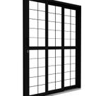 Porta de Aço de Correr Lateral 3 Folhas com Grade Quadrada 213x150 Riobras Aço Pronto