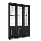 Porta de Aço de Correr Lateral com Postigo e Grade Quadrada 3 Folhas 213x150cm Facilitá Lucasa Preto Porta de Aço de Correr Lateral com Postigo e Grade Quadrada 3 Folhas 213x150cm Facilitá Lucasa Preto