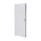 Porta de Aço Lambri 215x83cm Batente 12cm Qualitysol Ramassol Abertura Esquerda