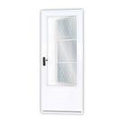 Porta de Aço Postigo 215x85cm com Grade Elo Minas Sul Mgm Abertura Direita