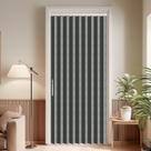 Porta de acordeão AJAZZ Blackout Invisible Folding Dark Grey