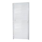 Porta de Alumínio 210x86cm sem Ventilação Super Brilhante Brimak Abertura Direita