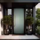 Porta de Aluminio 210x90cm com Puxador Super Murano Brimak Abertura Esquerda