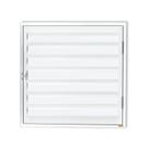 Porta de Alumínio Abrigo 60x60cm para Água e Gás 1 Folha com Ventilação Anodizado Brilhante Brimak