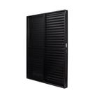 Porta de Aluminio Balcão 210x160cm 3 Folhas Vidro Liso e Batente 12,2cm Cristal Ultra Ramassol