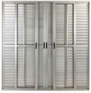 Porta de Aluminio Balcão 6 Folhas Com Fechadura Linha Premium