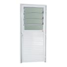 Porta de Alumínio Basculante 210x86cm com Vidro Boreal Super Brimak Abertura Esquerda