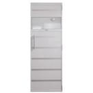 Porta de Alumínio Branco com Contramarco para Sauna a Vapor 0,70x1,99 m - Sodramar