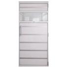 Porta de Alumínio Branco p/ Sauna a Vapor com Contramarco 0,99x1,99 m - Sodramar