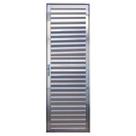 Porta de Alumínio Brilhante Palheta CMC Modular - Lado Direito - 2.10 (A) X 0.70 (L)
