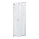 Porta de Alumínio Camarão 210x60cm Brilhante Linha 25 Brimak Abertura Direita