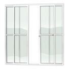 Porta de Alumínio de Correr 210x200cm 4 Folhas com Vidro Liso Super Brilhante Brimak Porta de Alumínio de Correr 210x200cm 4 Folhas com Vidro Liso Super Brilhante Brimak