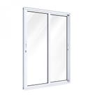 Porta de Alumínio de Correr 215x150cm 2 Folhas com Vidro Lucasa Aluminío
