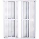 Porta De Alumínio de Correr Balcão 6 Folhas 2,10 X 2,00 Branca Linha 25 Com Fechadura Porta De Alumínio de Correr Balcão 6 Folhas 2,10 X 2,00 Branca Linha 25 Com Fechadura