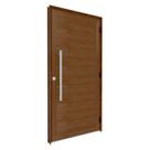 Porta de Alumínio de Giro Lambri Puxador de 80cm em Aço Inox 215x105cm Lucasa Eccellente