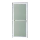 Porta de Alumínio e Vidro 210x80cm Brilhante Super Brimak Abertura Direita