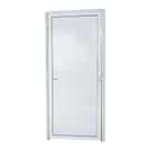 Porta de Alumínio Lambri 210x70cm Super Brilhante Brimak Abertura Direita