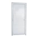 Porta de Alumínio Lambri 210x70cm Super Brilhante Brimak Abertura Esquerda