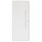 Porta de Alumínio Lambri 210x80cm com Fechadura Rolete e Puxador Project MGM Abertura Direita Branco Porta de Alumínio Lambri 210x80cm com Fechadura Rolete e Puxador Project MGM Abertura Direita Branco