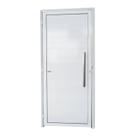 Porta de Alumínio Lambri 210x80cm com Puxador Super Brimak Abertura Direita