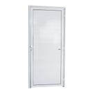 Porta de Alumínio Lambri 210x80cm Super Brilhante Brimak Abertura Esquerda