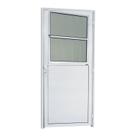 Porta de Alumínio Lambri 210x86cm com Grade e Vidro Mine Boreal Super Brimak Abertura Esquerda Porta de Alumínio Lambri 210x86cm com Grade e Vidro Mine Boreal Super Brimak Abertura Esquerda