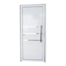 Porta de Alumínio Lambri 210x90cm com Friso e Puxador Super Brimak Abertura Direita Porta de Alumínio Lambri 210x90cm com Friso e Puxador Super Brimak Abertura Direita