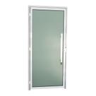 Porta de Alumínio Lambri 210x90cm com Puxador Murano Brimak Abertura Direita