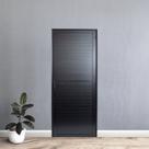 Porta de Aluminio Lambri 210x90cm Linha Premium Lux-esquadrias Abertura Esquerda