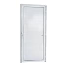 Porta de Alumínio Lambri 210x90cm Super Brilhante Brimak Abertura Esquerda