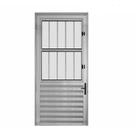 Porta de Alumínio Lambril 210x80cm Postigo Hale Esquadrias Abertura Direita Porta de Alumínio Lambril 210x80cm Postigo Hale Esquadrias Abertura Direita