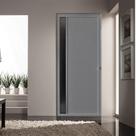 Porta de Alumínio Lambril 210x90cm com Visor Hale Esquadrias Abertura Direita