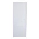 Porta de Alumínio Lambril Branca 210x90cm L-25 Direita - FACCE