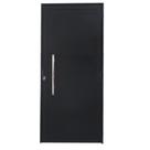 Porta de Alumínio Lambril Preto com Puxador Linha 25 - DC Porta de Alumínio Lambril Preto com Puxador Linha 25 - DC