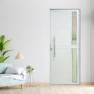 Porta de Alumínio Lambril Seteira 210x80cm 25 Premium Lux Esquadrias Abertura Direita