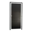 Porta de Alumínio Lambril Super 210cm X 80cm Brimak Abertura Esquerda